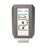 Controle Alarme Olimpus Padlock Br212 Cinza Inox Presença