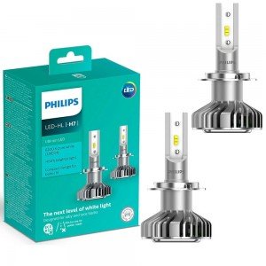 Kit Lâmpada Led Philips Ultinon Led H7 Luxeon +160% Luz