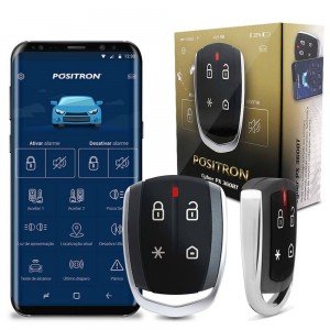 Alarme Carro Pósitron Cyber Px360Bt Controle Celular Via Bluetooth Presença Bloqueio