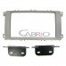 Moldura Painel Som 2Din Prata Ford Focus 2009 A 2013