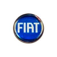 Emblema Resinado Auto Adesivo Chave Canivete Fiat Azul