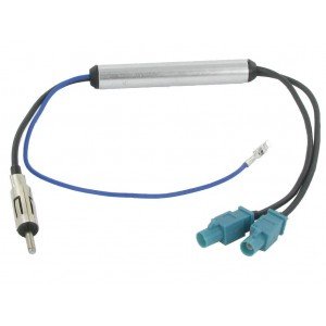 Adaptador Antena Amplificada Duplo Audi Bmw Vw Volkswagen