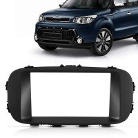 Moldura Painel Som 2 Din Kia Soul 2015 2016 Preto Cabrio 06016Z