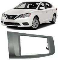 Moldura Painel Som 2 Din Grafite Nissan Sentra Cabrio 09008Z