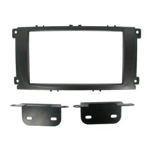 Moldura Painel Som 2 Din Ford Focus Preto Cabrio 04008D