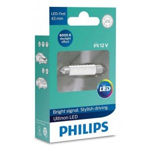 Lâmpada Philips Torpedo Led Ultinon 6000K 43Mm Super Branca