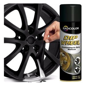 Spray De Envelopamento Liquido Dip Wheel 500Ml Preto Rc2300