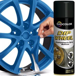 Spray De Envelopamento Liquido Dip Wheel 500Ml Azul Rc2302