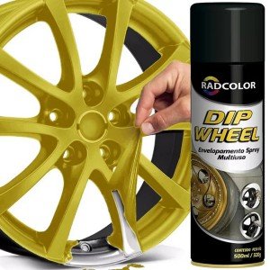 Spray De Envelopamento Liquido Dip Wheel 500Ml Amarelo Rc2303