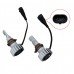 Par Lâmpada Milha Led Philips Ultinon H8 H11 H16 6200K +160%