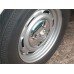 Kit 5 Calotas Alfa Cromada Fusca Brasilia Variant 4 Furos