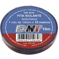 FITA ISOLANTE C/COLA DNI 10MTS UN - 10 ROLOS