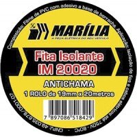 FITA ISOLANTE C/COLA MARILIA 20MT - 10 UNIDADES