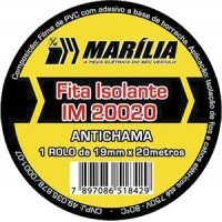 FITA ISOLANTE C/COLA MARILIA 20MT - 10 UNIDADES