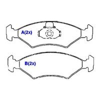 PASTILHA DE FREIO FIESTA 95>KA/1 0/1.3 97>