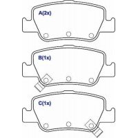 PASTILHA DE FREIO TS TOYOTA COROLLA1.8 08>