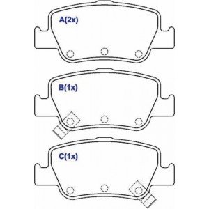 PASTILHA DE FREIO TS TOYOTA COROLLA1.8 08>