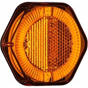 LANTERNA LATERAL LED C/GUIA LUZ AM.BV