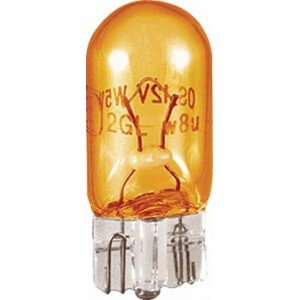 LAMPADA BASE DE VIDRO GRD 5W/12V AM - 2 UNIDADES