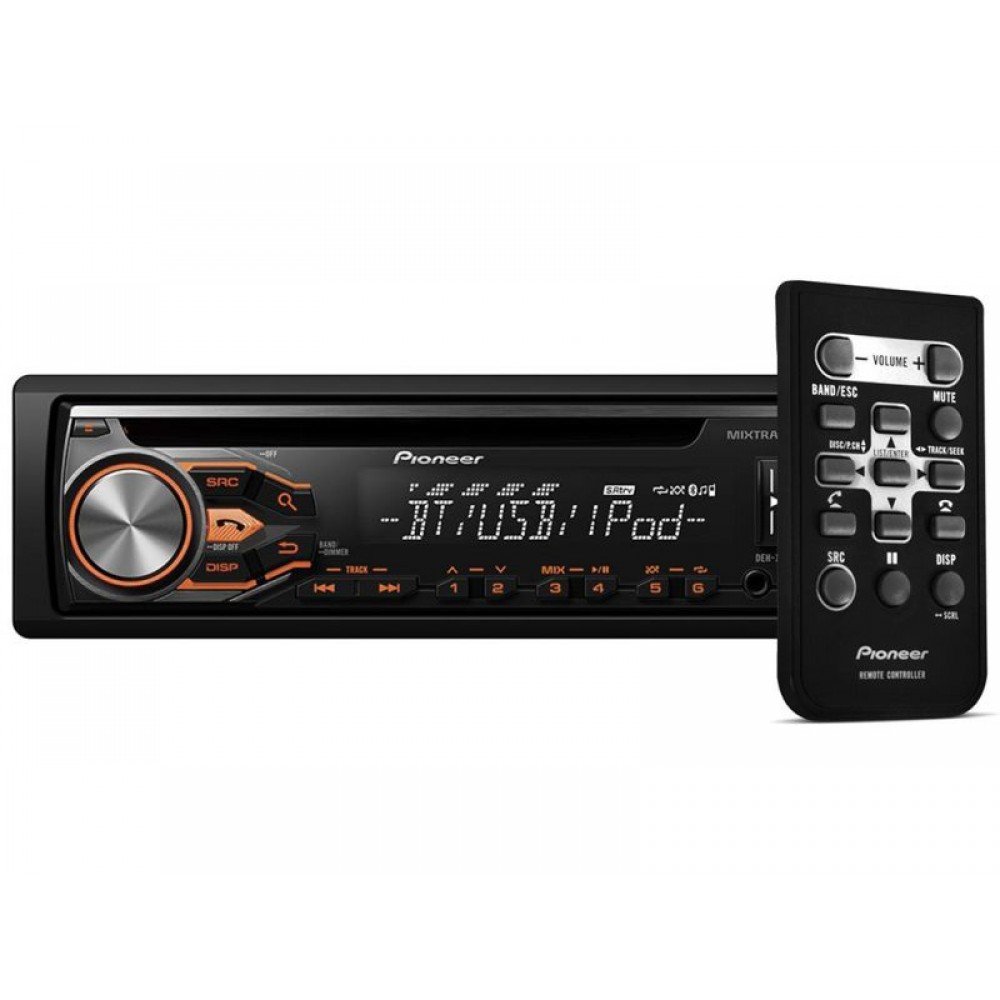 CD Player Pioneer DEHX4880BT Bluetooth Dual Illumination com USB